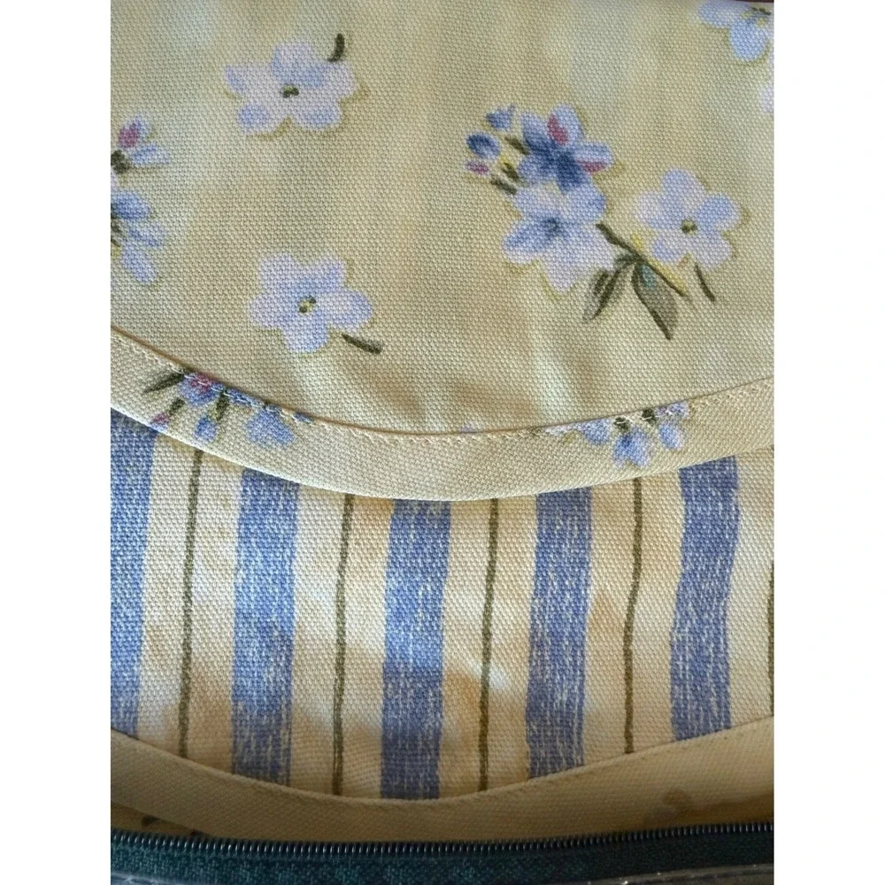 Waverly Fairfield Valance Fontanelle Buttercream Floral Stripe Yellow 78x14 NEW